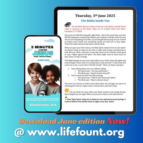 5 Minutes a Day with Jesus (June 2025) - Image 2